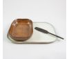 Plato rectangular Nº2 Merci beige