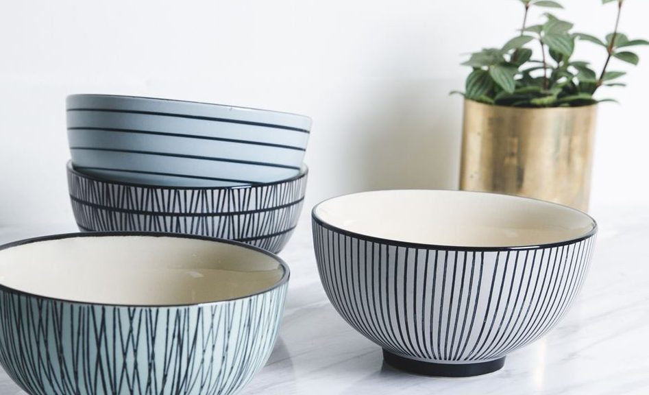 set de cuencos de cerámica de pols potten en batavia